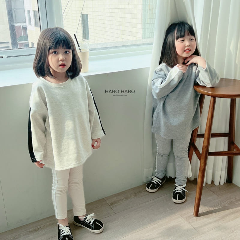 Haro Haro - Korean Children Fashion - #kidzfashiontrend - Line Leggings