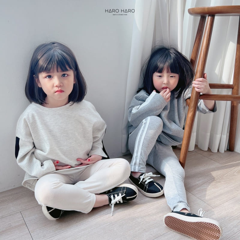 Haro Haro - Korean Children Fashion - #littlefashionista - Line Leggings - 4