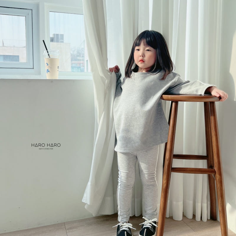 Haro Haro - Korean Children Fashion - #toddlerclothing - Line Leggings - 8