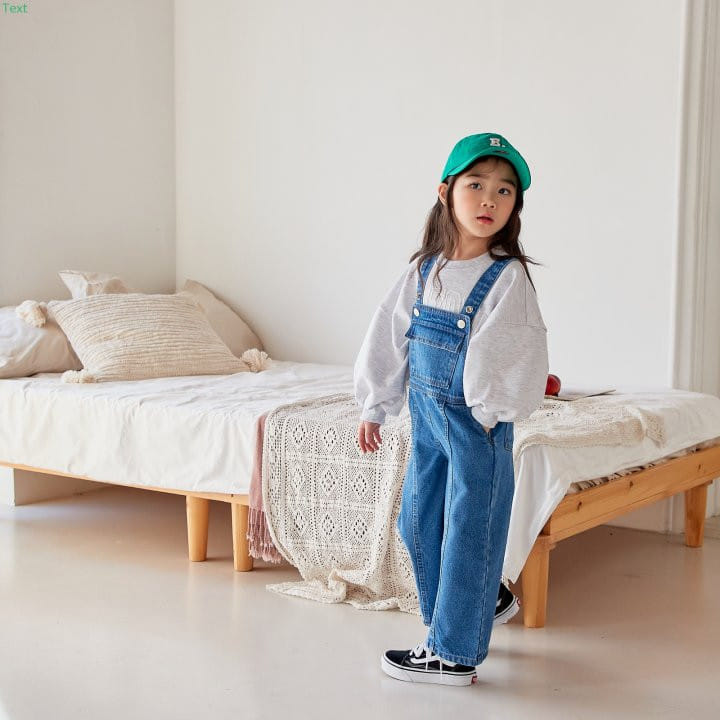 Honeybee - Korean Children Fashion - #childrensboutique - Denim Dungaress Pants - 8