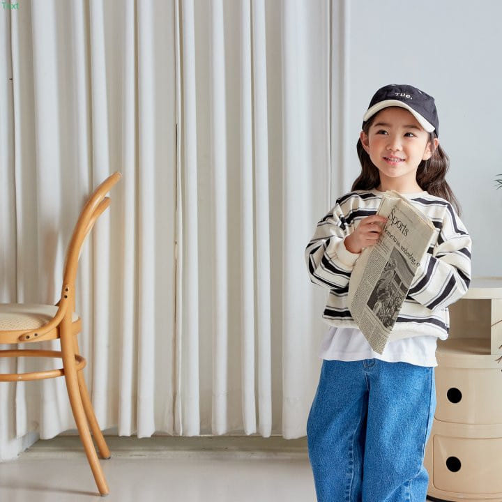 Honeybee - Korean Children Fashion - #designkidswear - Multi Stripes Sweatshirt - 6