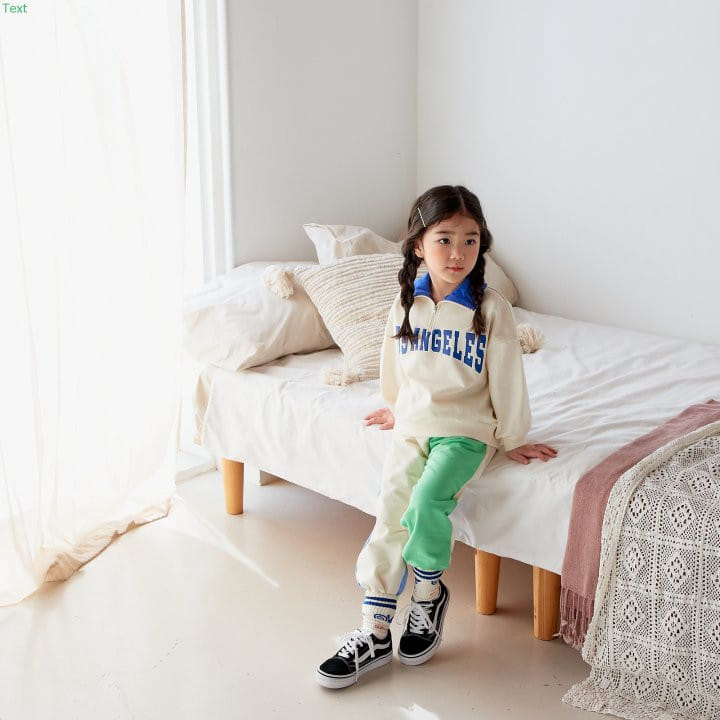 Honeybee - Korean Children Fashion - #designkidswear - Color Zip-up Tee - 2