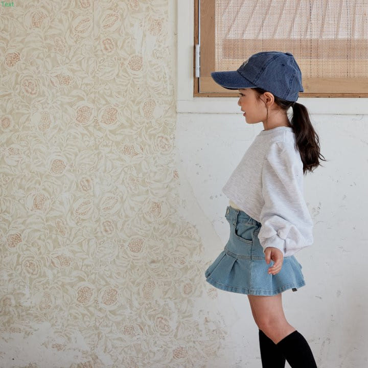 Honeybee - Korean Children Fashion - #fashionkids - Denim Wrinkle Skirt - 5