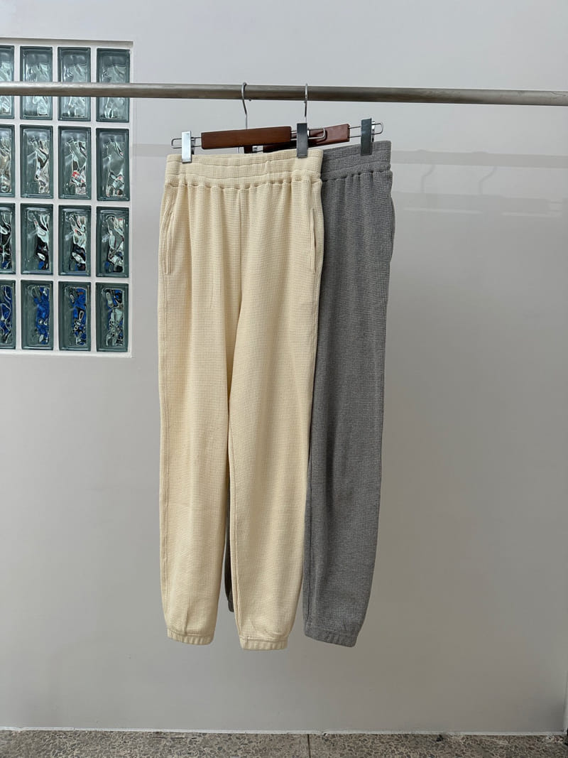 Jejeunosity - Korean Women Fashion - #momslook - Mom Lico Waffle Pants