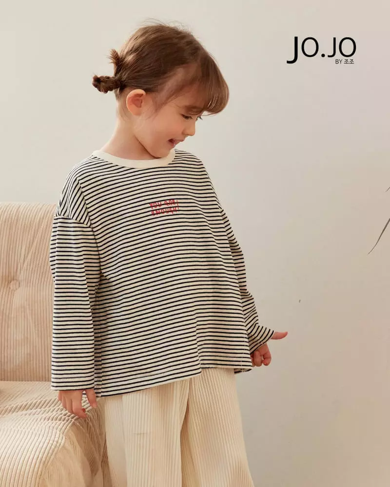 Jo Jo - Korean Children Fashion - #childofig - Color Piping Tee - 2