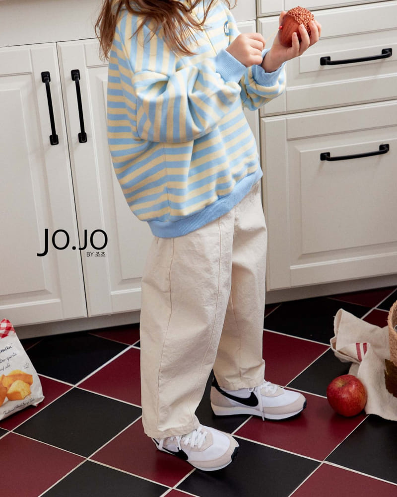 Jo Jo - Korean Children Fashion - #fashionkids - Collar Stripes Sweatshirt - 6