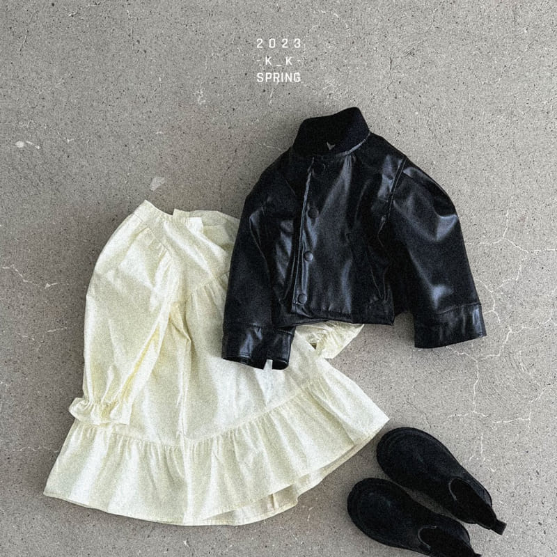 Kk - Korean Children Fashion - #fashionkids - Ellen Leather Jacket - 6