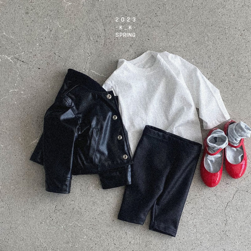 Kk - Korean Children Fashion - #kidzfashiontrend - Ellen Leather Jacket - 9