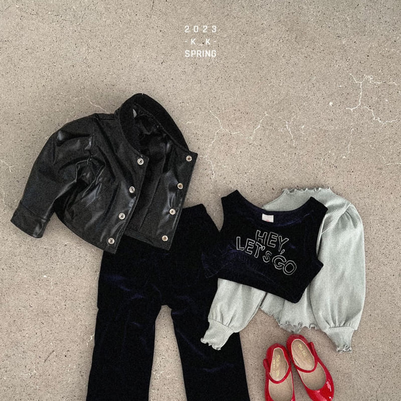 Kk - Korean Children Fashion - #littlefashionista - Ellen Leather Jacket - 11