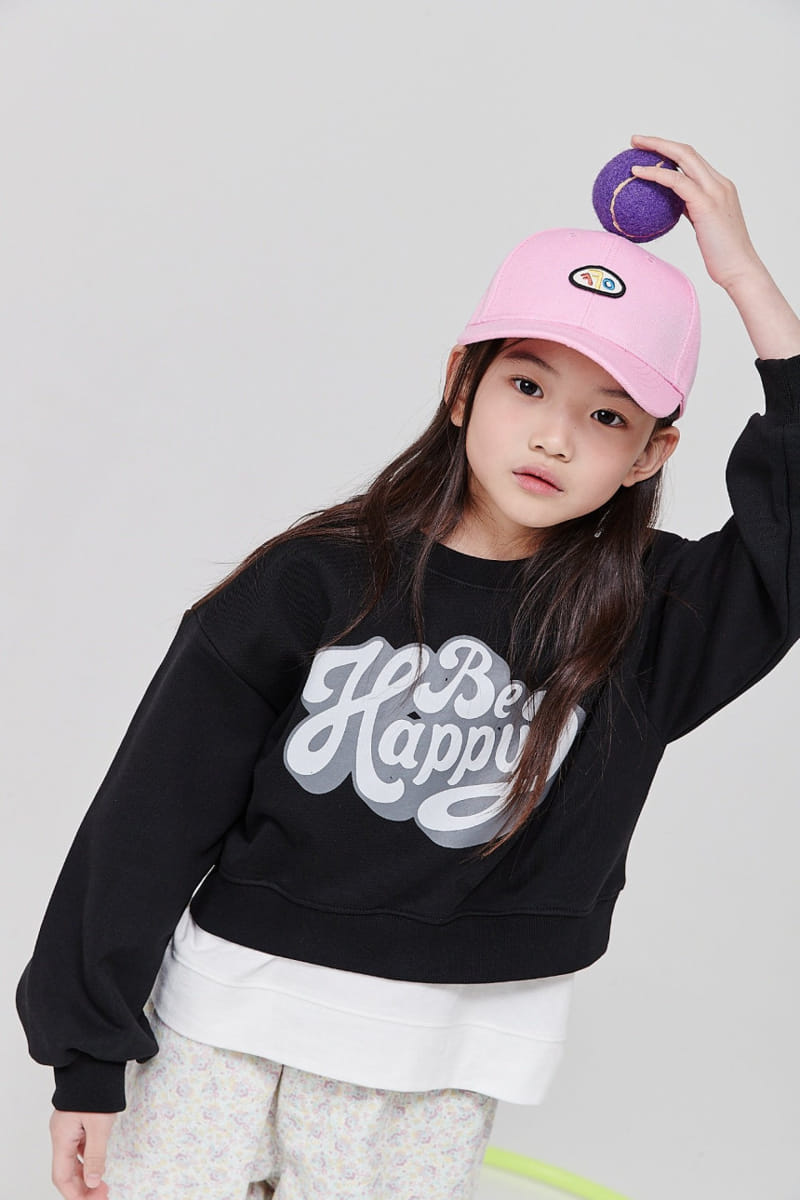 Kokoyarn - Korean Children Fashion - #kidzfashiontrend - Be Happy Crop Sweatshirt Sleeveless Set - 4