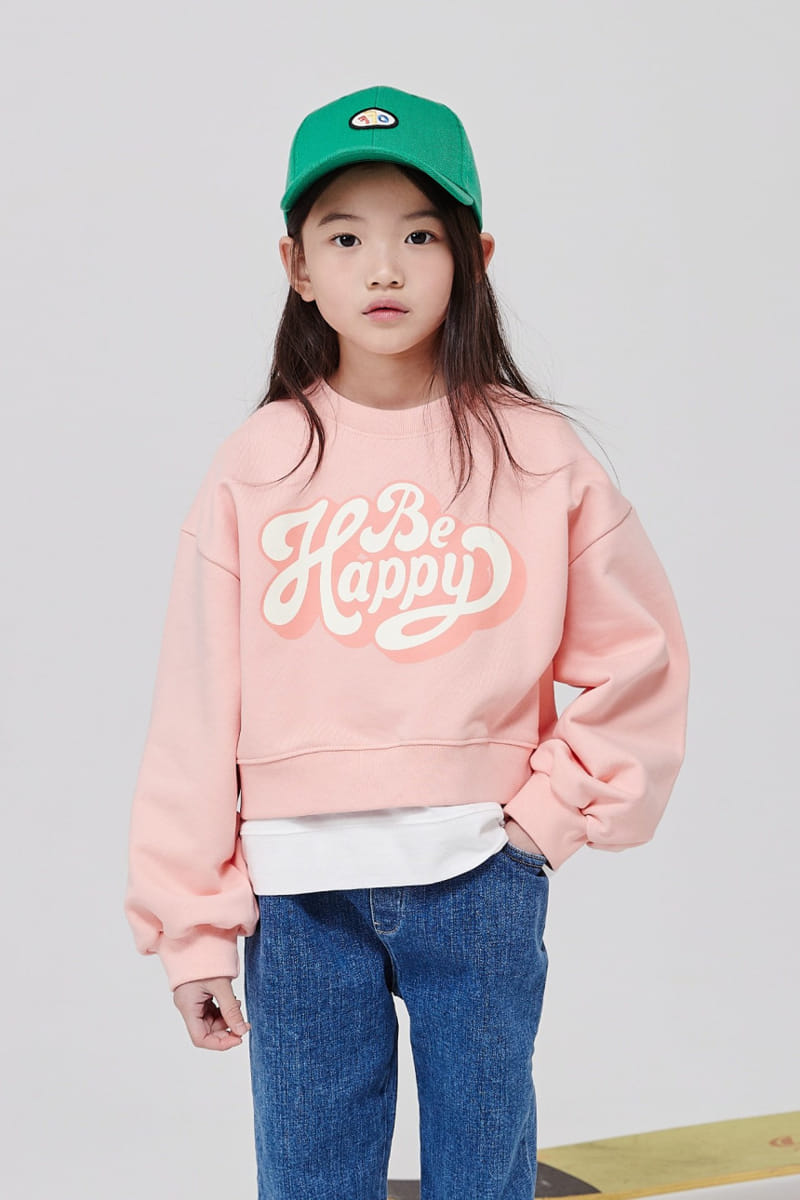 Kokoyarn - Korean Children Fashion - #childofig - Be Happy Crop Sweatshirt Sleeveless Set - 10