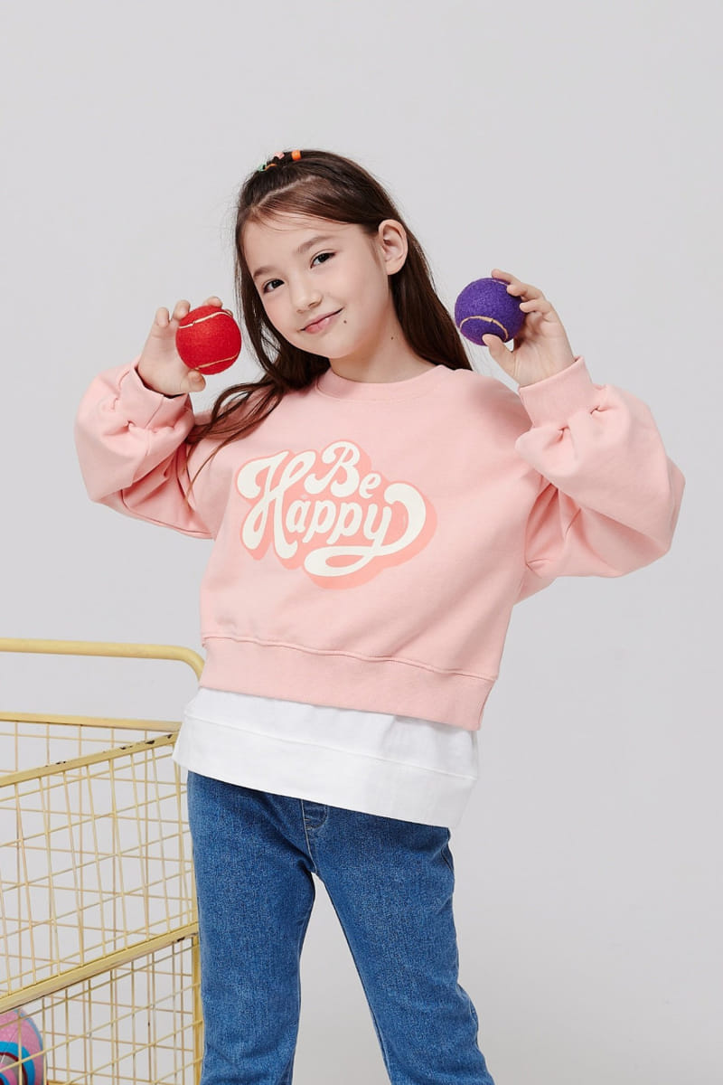 Kokoyarn - Korean Children Fashion - #childofig - Be Happy Crop Sweatshirt Sleeveless Set - 9