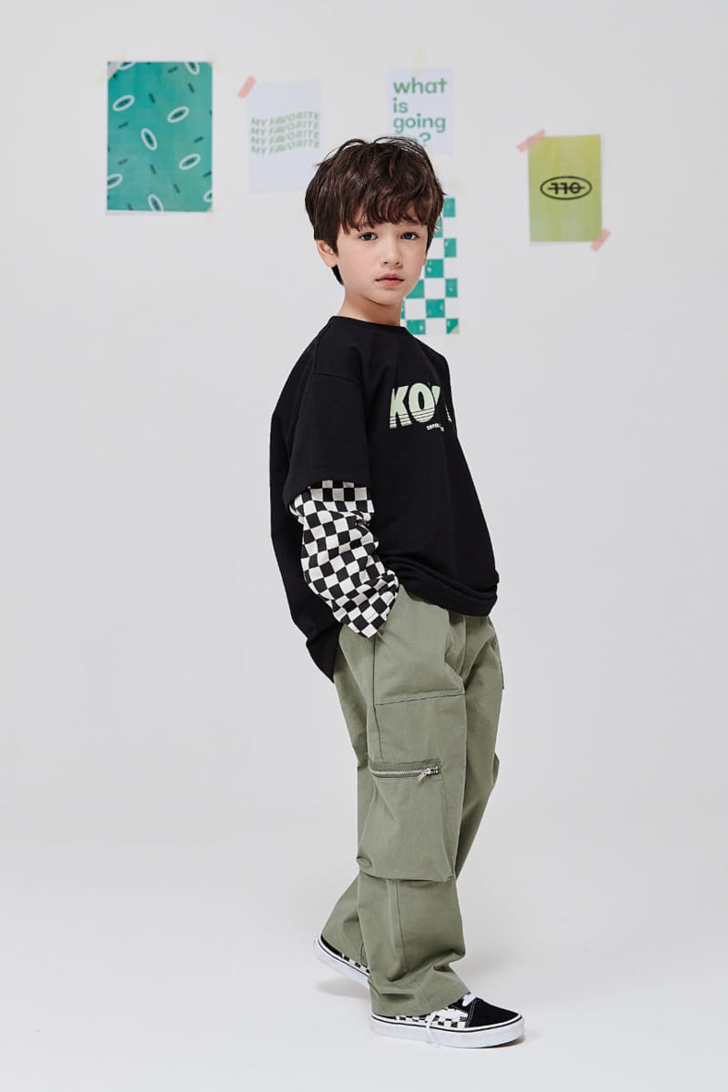 Kokoyarn - Korean Children Fashion - #littlefashionista - Checker Layered Tee - 7