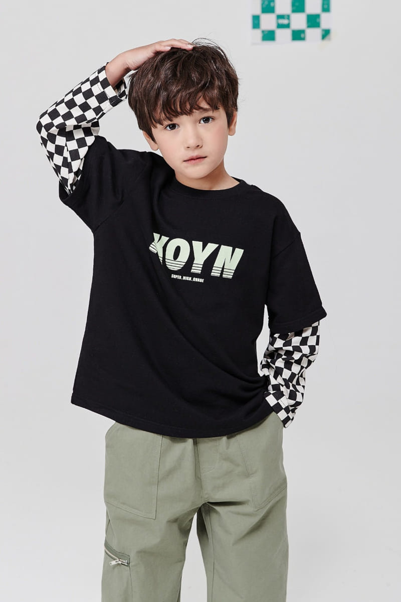 Kokoyarn - Korean Children Fashion - #magicofchildhood - Checker Layered Tee - 8