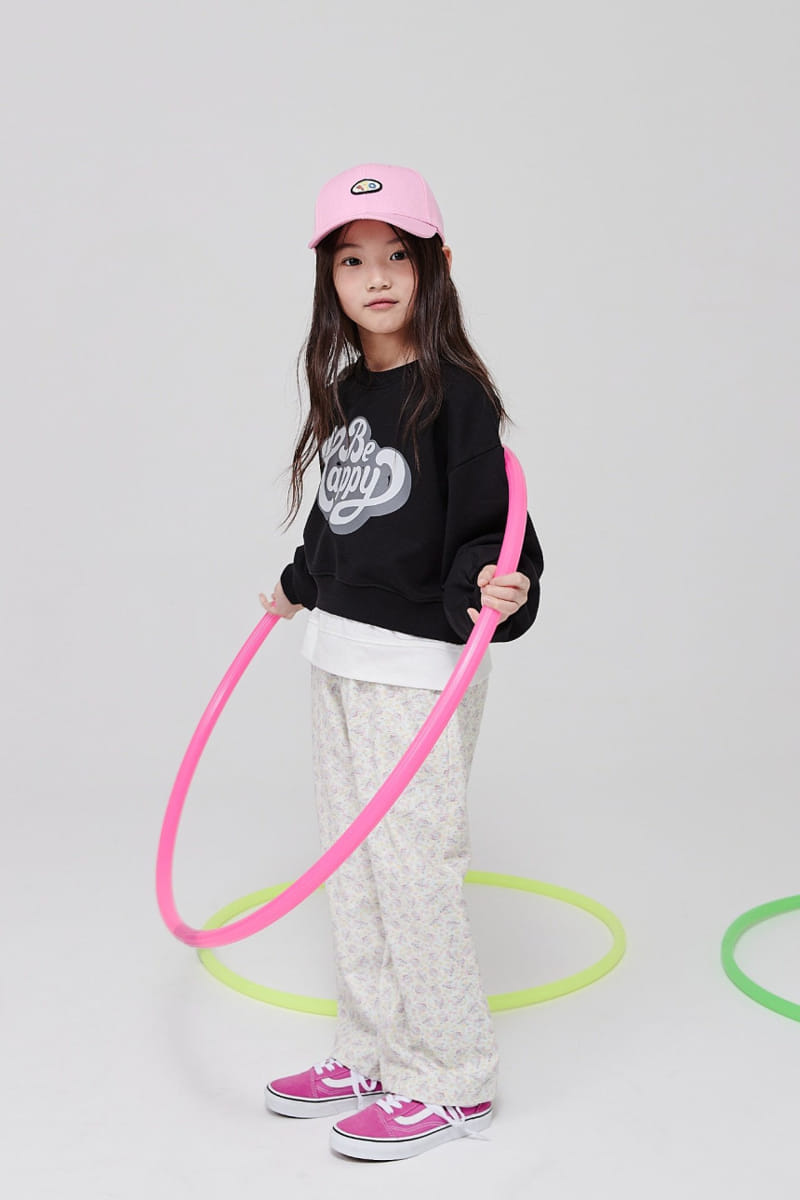 Kokoyarn - Korean Children Fashion - #magicofchildhood - Be Happy Crop Sweatshirt Sleeveless Set - 6