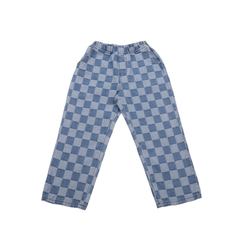 Kokoyarn - Korean Children Fashion - #magicofchildhood - Spring Checker Jeans