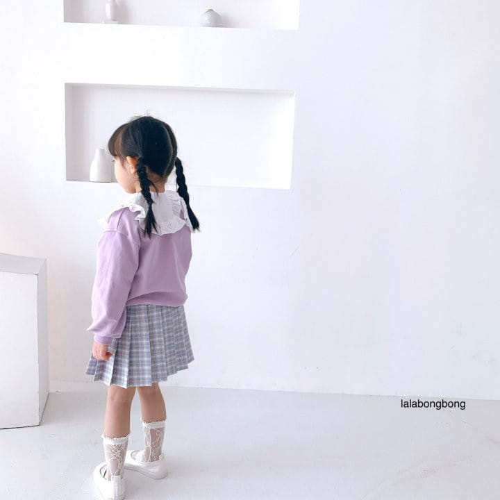 Lalabongbong - Korean Children Fashion - #Kfashion4kids - Check Wrinkle Skirt - 11