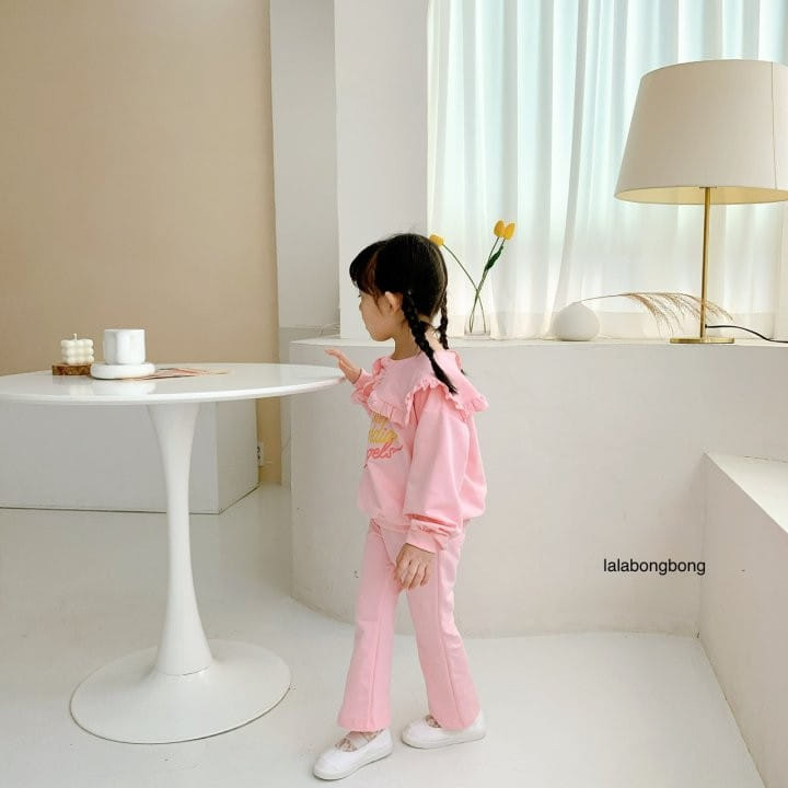 Lalabongbong - Korean Children Fashion - #Kfashion4kids - Collar Angel Top Bottom Set - 8