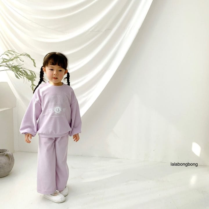 Lalabongbong - Korean Children Fashion - #Kfashion4kids - London Top Bottom Set - 5