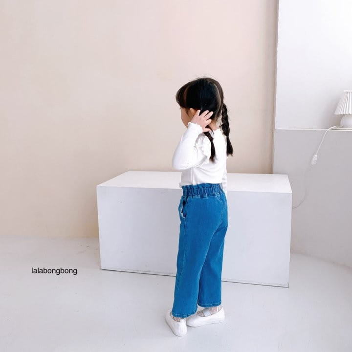 Lalabongbong - Korean Children Fashion - #childofig - Frill Jeans - 5