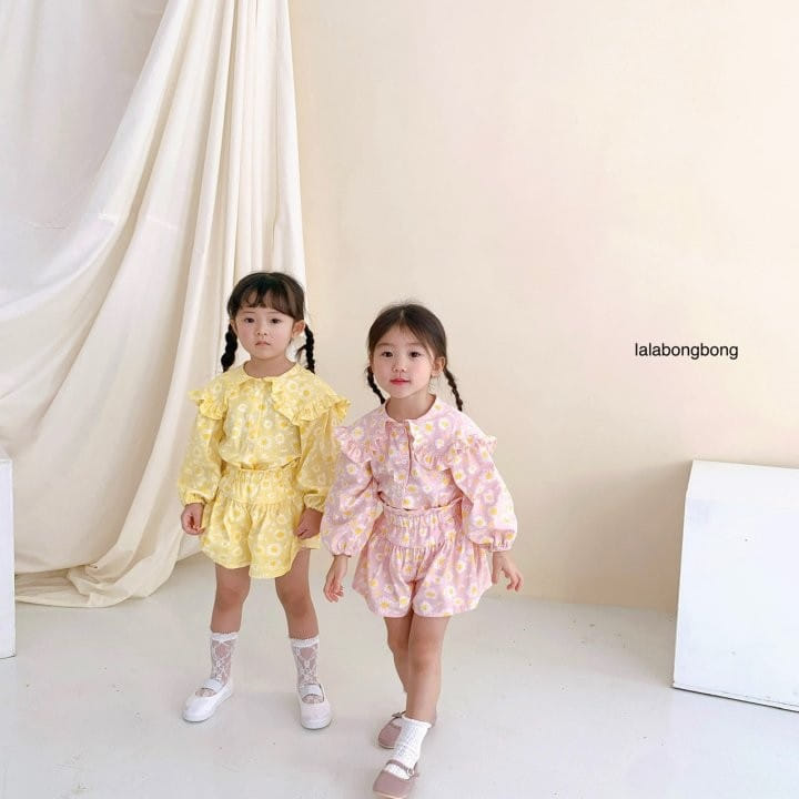 Lalabongbong - Korean Children Fashion - #designkidswear - Dasiy Top Bottom Set - 6