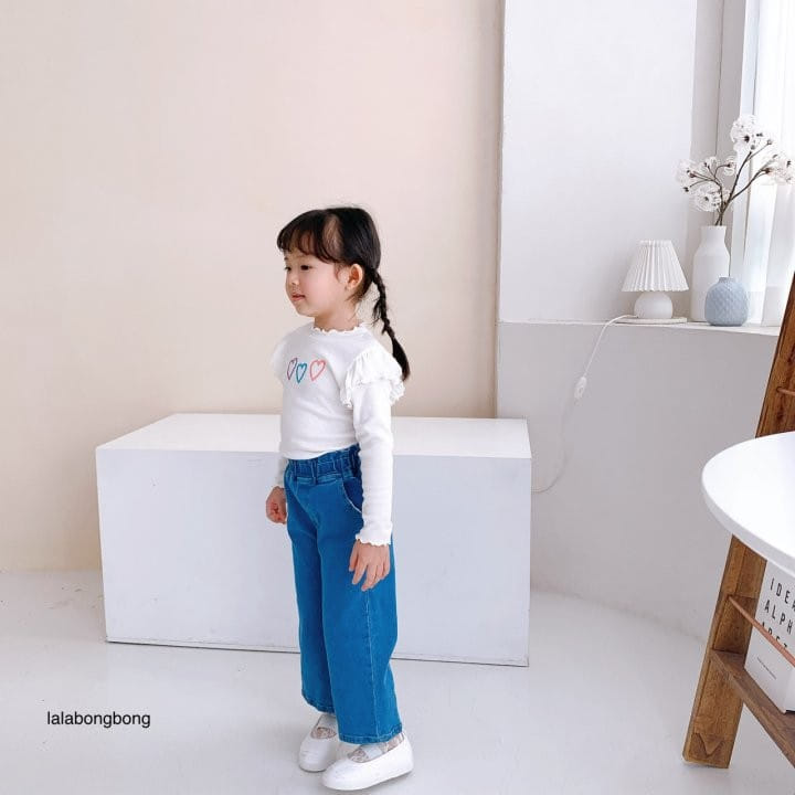 Lalabongbong - Korean Children Fashion - #discoveringself - Frill Jeans - 8