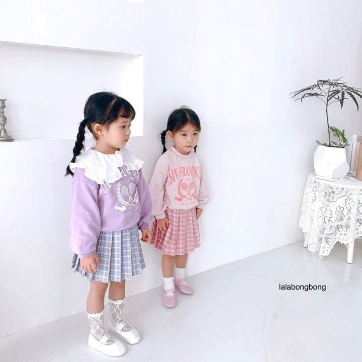 Lalabongbong - Korean Children Fashion - #discoveringself - Check Wrinkle Skirt - 6