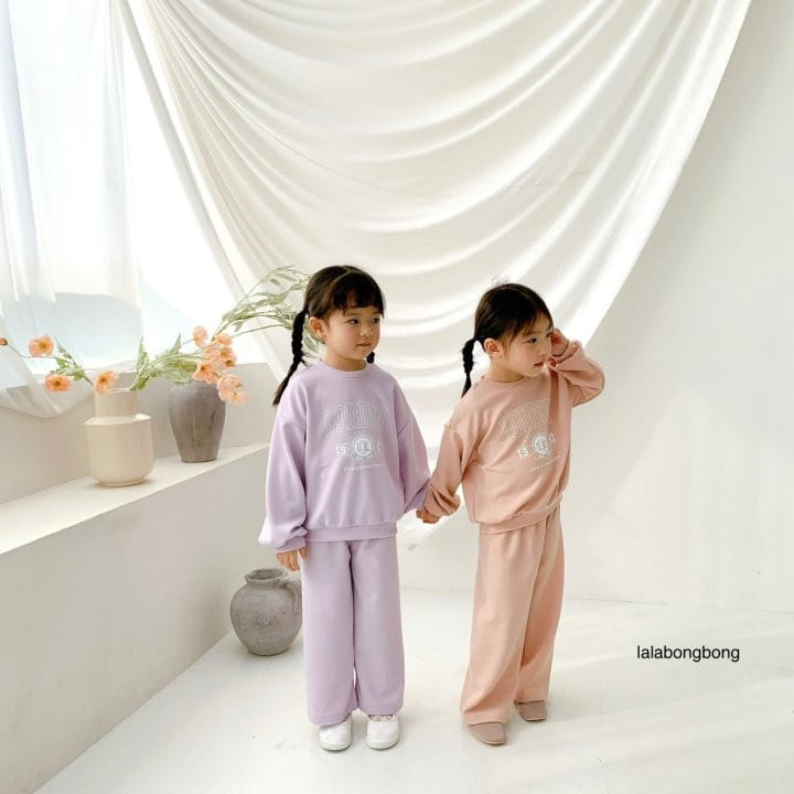 Lalabongbong - Korean Children Fashion - #kidsshorts - London Top Bottom Set - 2