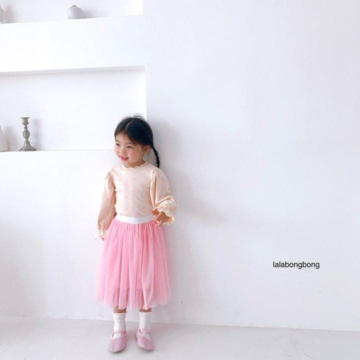 Lalabongbong - Korean Children Fashion - #kidsstore - Heart Puff Tee - 8