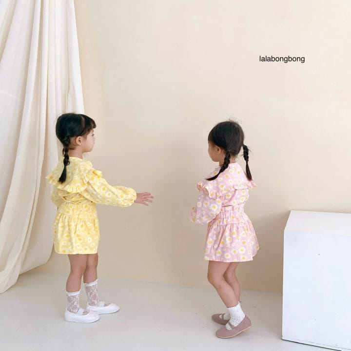 Lalabongbong - Korean Children Fashion - #kidzfashiontrend - Dasiy Top Bottom Set - 11