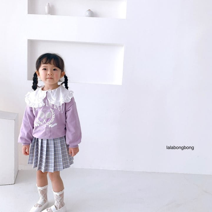 Lalabongbong - Korean Children Fashion - #littlefashionista - Check Wrinkle Skirt - 12