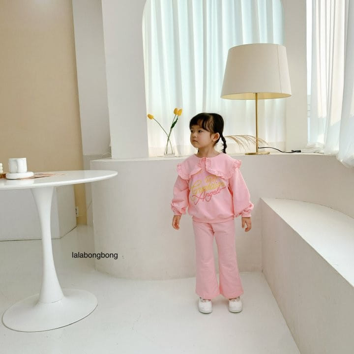 Lalabongbong - Korean Children Fashion - #littlefashionista - Collar Angel Top Bottom Set - 9