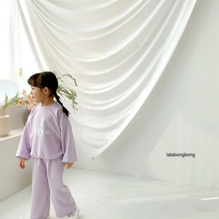 Lalabongbong - Korean Children Fashion - #littlefashionista - London Top Bottom Set - 6