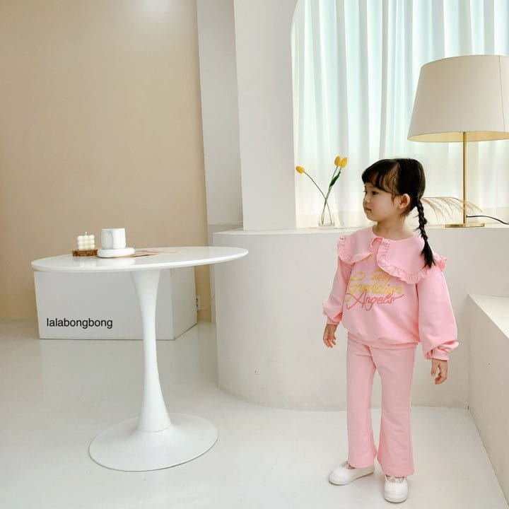 Lalabongbong - Korean Children Fashion - #magicofchildhood - Collar Angel Top Bottom Set - 10