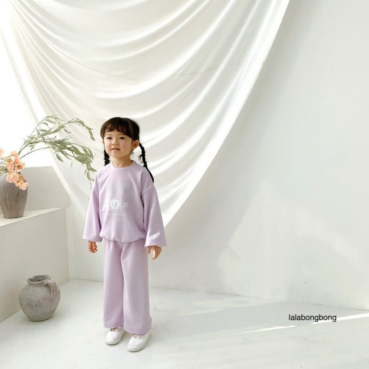 Lalabongbong - Korean Children Fashion - #minifashionista - London Top Bottom Set - 8