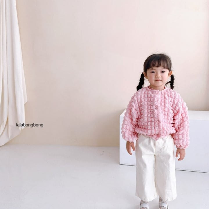 Lalabongbong - Korean Children Fashion - #minifashionista - Pom Cardigan - 5