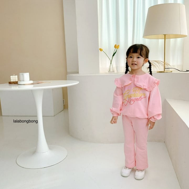 Lalabongbong - Korean Children Fashion - #prettylittlegirls - Collar Angel Top Bottom Set - 12