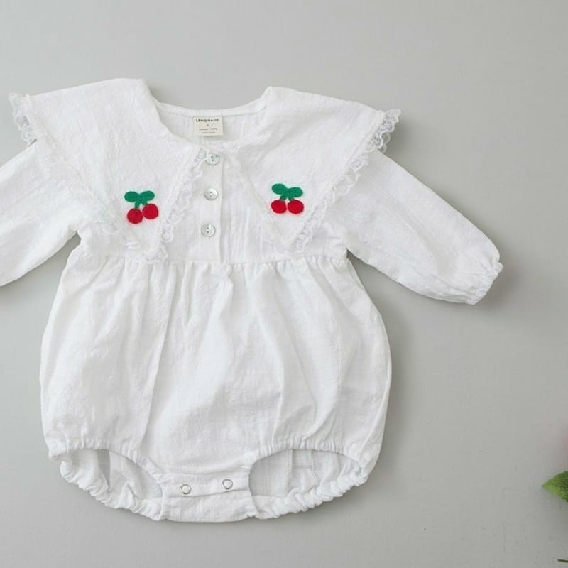 Lemonade - Korean Baby Fashion - #babyclothing - Butterfly Cherry Bodysuit - 6