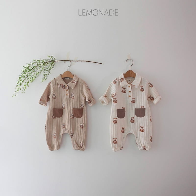 Lemonade - Korean Baby Fashion - #babygirlfashion - Stick Bear Bodysuit - 4