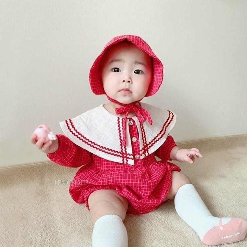 Lemonade - Korean Baby Fashion - #babyoninstagram - Butterfly Check Bodysuit - 12