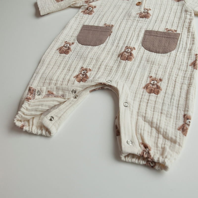 Lemonade - Korean Baby Fashion - #babywear - Stick Bear Bodysuit - 9