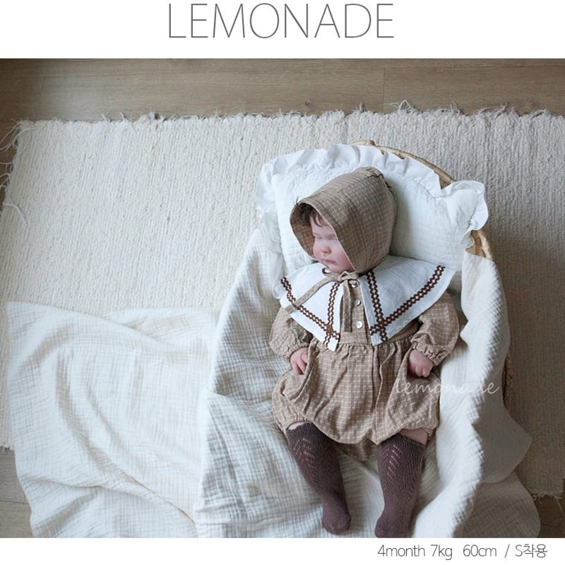 Lemonade - Korean Baby Fashion - #babywear - Butterfly Check Bodysuit