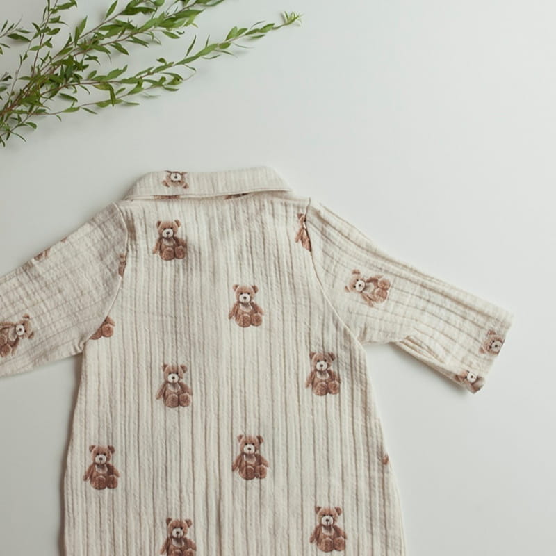 Lemonade - Korean Baby Fashion - #onlinebabyboutique - Stick Bear Bodysuit - 10