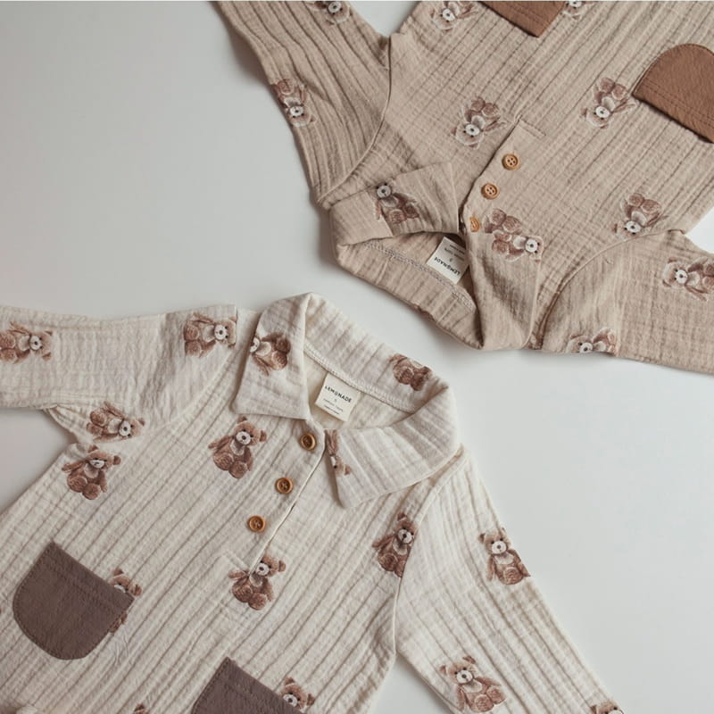 Lemonade - Korean Baby Fashion - #smilingbaby - Stick Bear Bodysuit - 12