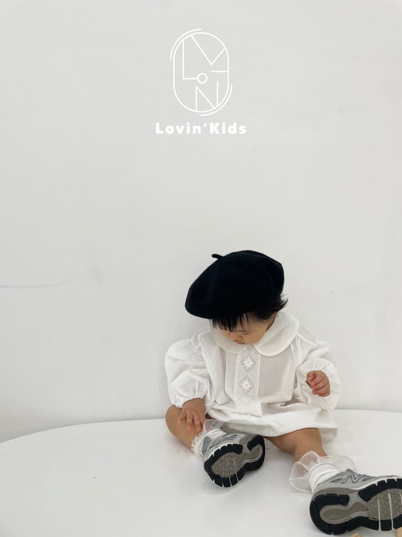 Lovin - Korean Baby Fashion - #babyootd - Bebe Lace Collar Bodysuit - 7