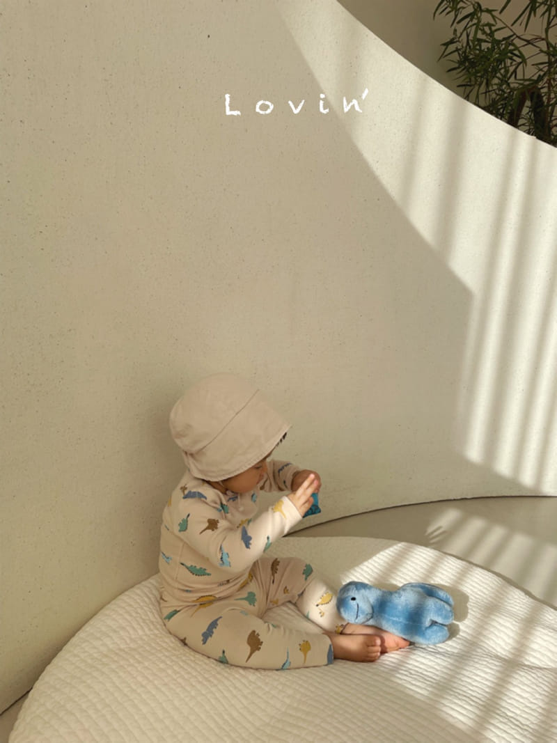 Lovin - Korean Children Fashion - #childofig - Dino Top Bottom Set - 7