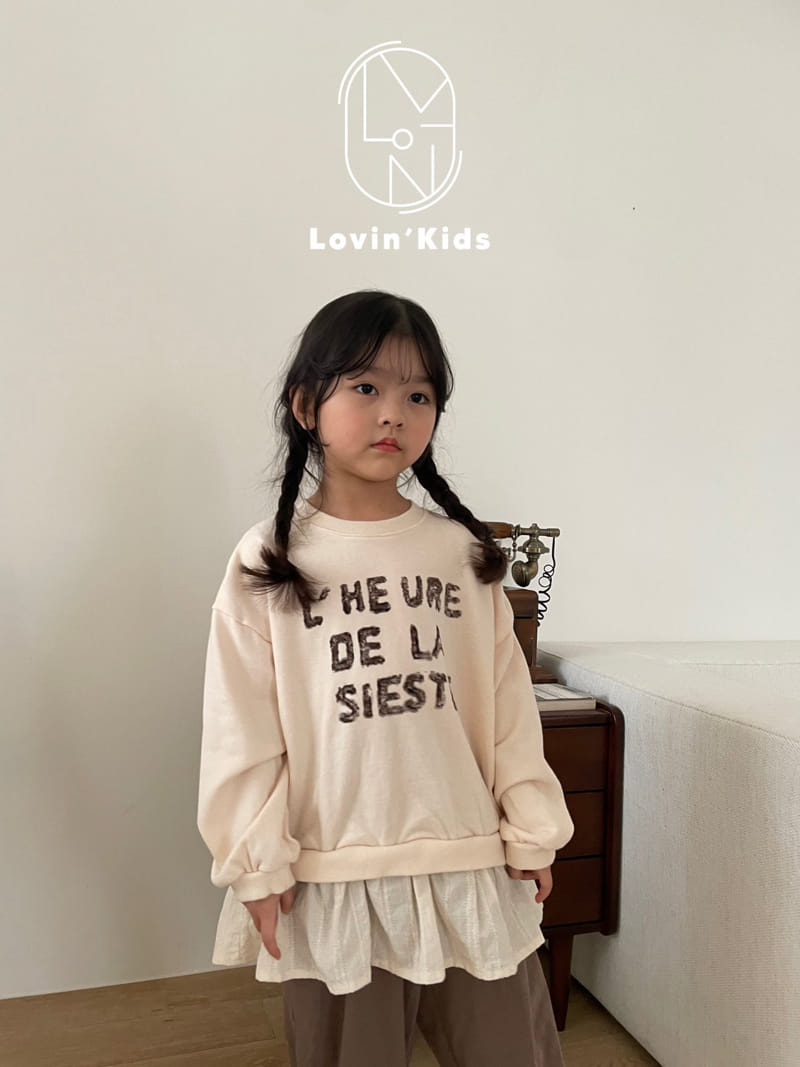 Lovin - Korean Children Fashion - #discoveringself - Lace Sweatshirt