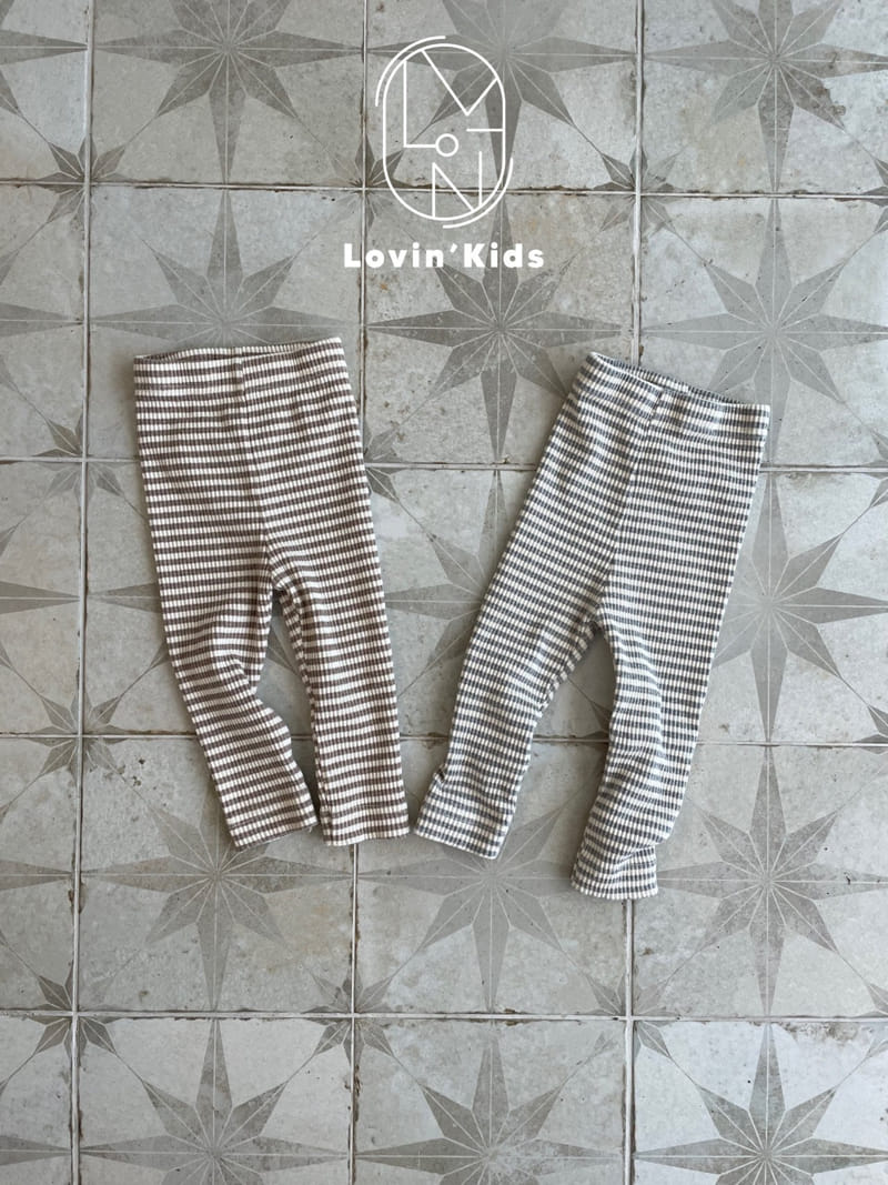 Lovin - Korean Children Fashion - #littlefashionista - Stripes Leggings - 2