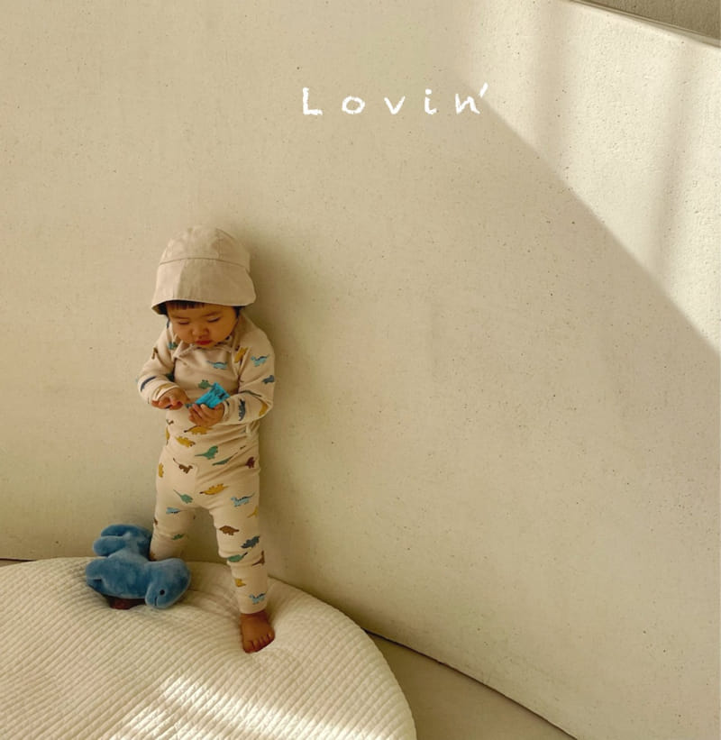 Lovin - Korean Children Fashion - #magicofchildhood - Dino Top Bottom Set