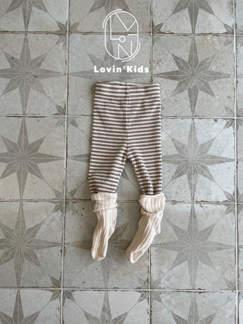 Lovin - Korean Children Fashion - #magicofchildhood - Stripes Leggings - 4